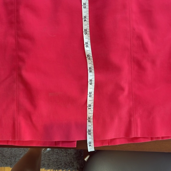 Coral red cotton lined dress - Picture 9 of 9